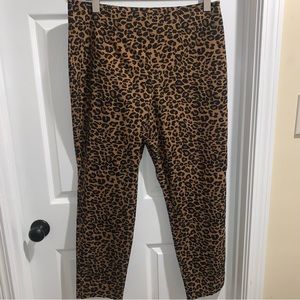 Women’s Leopard Print Pants Time & Tru Size 20